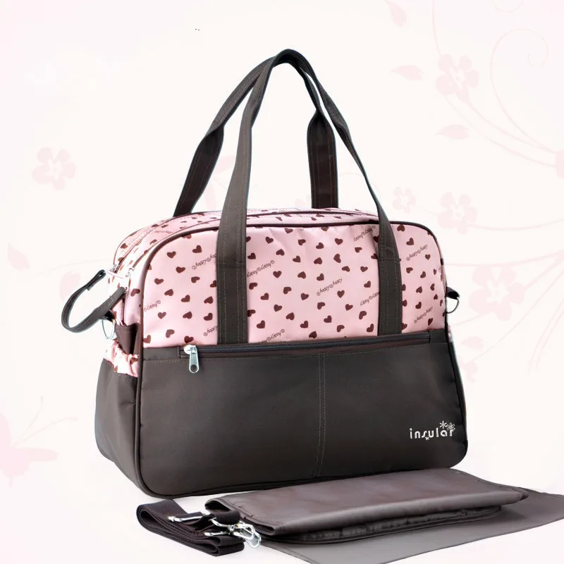 

printing multifunctional and large capacity mother's bag with one shoulder slanting mother and baby articles