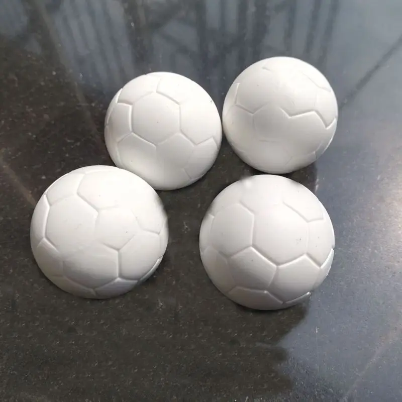 6pcs 32mm Plastique Football Table Babyfoot Balle Mini Botteur Striker  Blanc +