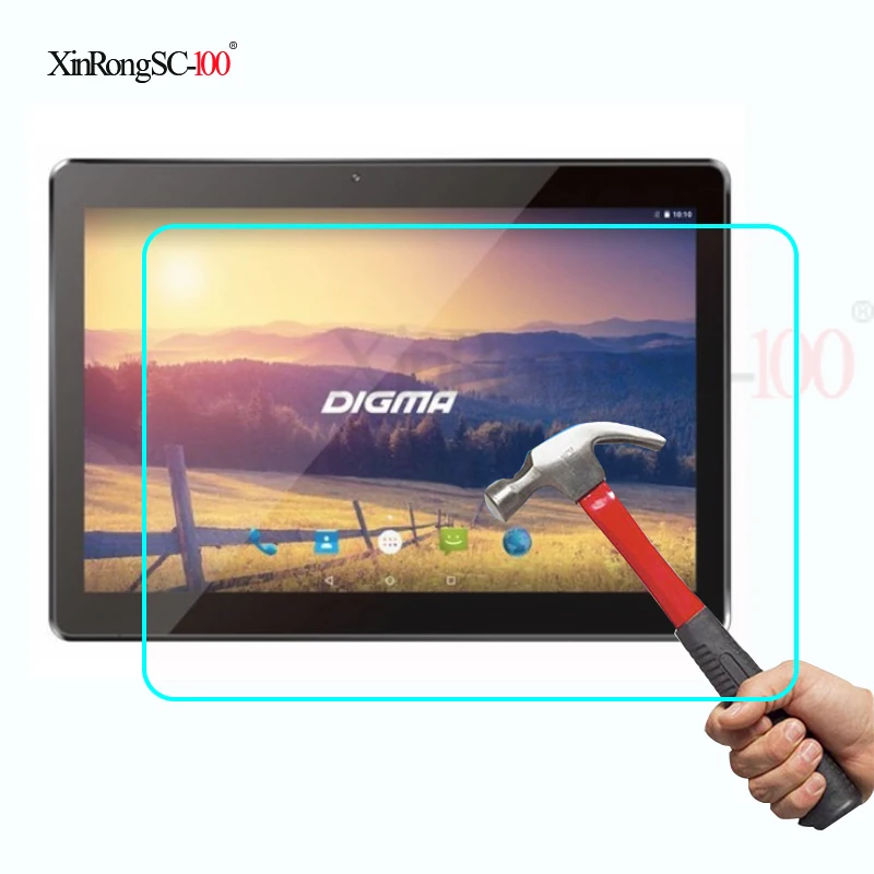 

Tempered Glass Screen protector Film For 10.1" Digma Optima 1507/Plane 1505 3G TS1085MG 10.1 inch tablet Protective screen guard