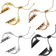 Для женщин браслет ремешок для наручных часов Apple Watch, версии 40/44/38/42 мм Нержавеющая сталь браслет для наручных часов iWatch серии 5 4 3 2 ювелирные изделия нержавеющей стали металлический ремень