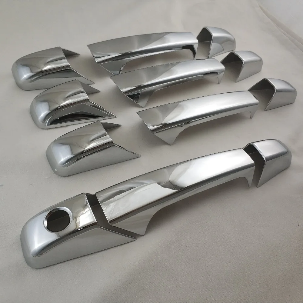 Хромированная крышка ручки двери планки для 07 13 Chevrolet Suburban/Tahoe/Silverado/Avalanche/07 GMC
