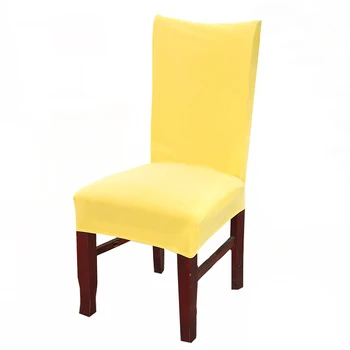 

Comwarm Three Color Fox Pile Fabric Stretch Chair Cover Washable Removable Universal chair Cover For Banquet Wedding Home Hotel