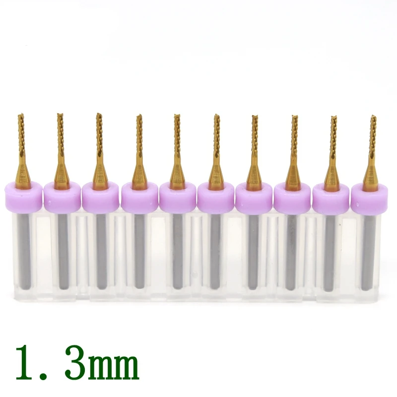 Titanium coated cutter 1.2mm 10PCS printed circuit board CNC engraving knife CNC woodworking router tool laser cutting machine 3