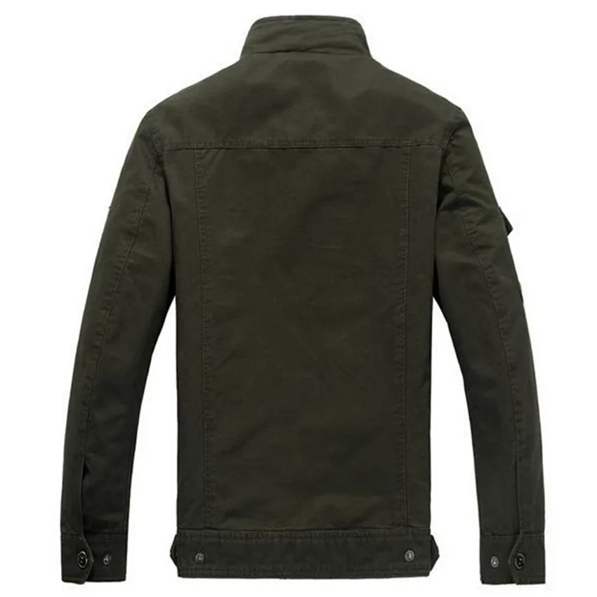 Мужская куртка бомбер хлопковая бежевая Армейская 2018|men coat|bomber jacket men 2016cotton bomber |
