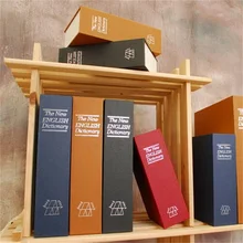 Портативный размер S пароль скрытый Сейф Коробка имитация английского словаря Strongbox сталь для дома путешествия ювелирные изделия безопасный Чехол для хранения