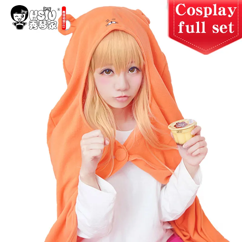 HSIU Умару дома Himouto! Umaru-Чан косплей костюмы плащ облегающая футболка брюки парик костюм на Хэллоуин XIUQINJIA Косплей