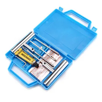 

12 Piece Auto Tire Repair Set Puncture Repair Tools Car Van Motorcycle Bike Emergency Heavy Duty Tubeless Tire Tool Kit