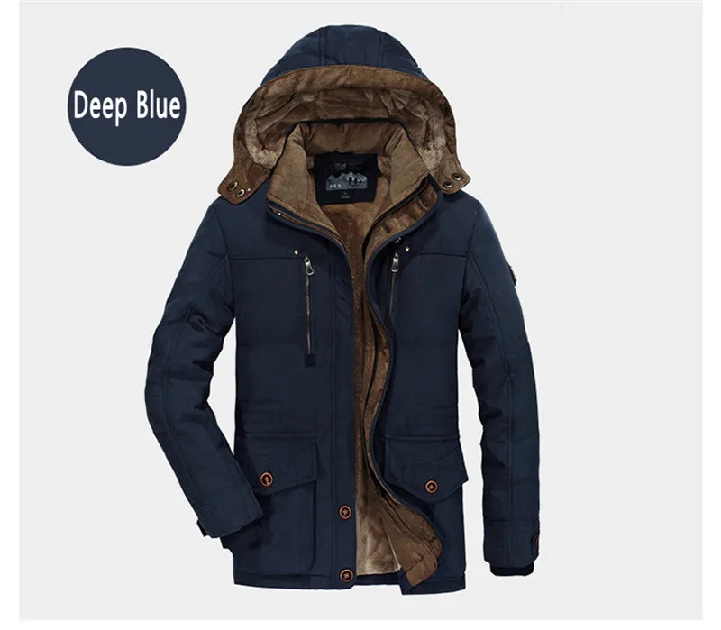 Размера плюс L~ 5XL 6XL Для мужчин зимние, на флисе, с мехом, теплая плотная куртка из мягкого хлопка в стиле милитари куртка-парка Для мужчин съемный капюшон пальто куртка