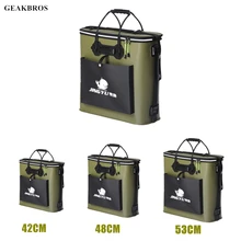 Портативный сумки для рыбалки рыбы ведро шестерни для армирования утолщение EVA ведро складной Открытый Кемпинг пеший Туризм ведро 42/48/53 см