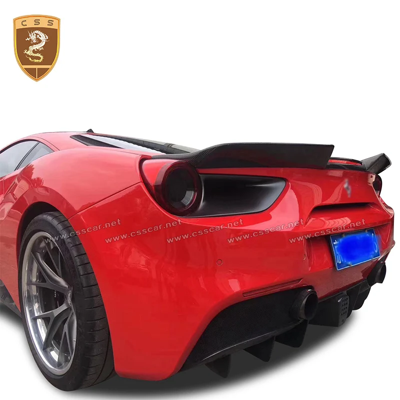 Us 9999 55 Offhigh Quality Carbon Fiber Rear Spoiler Wings Suitable For Ferrari 488 Gtb Modified Car Accesories Styling Hot Auto Rear Spoilers In