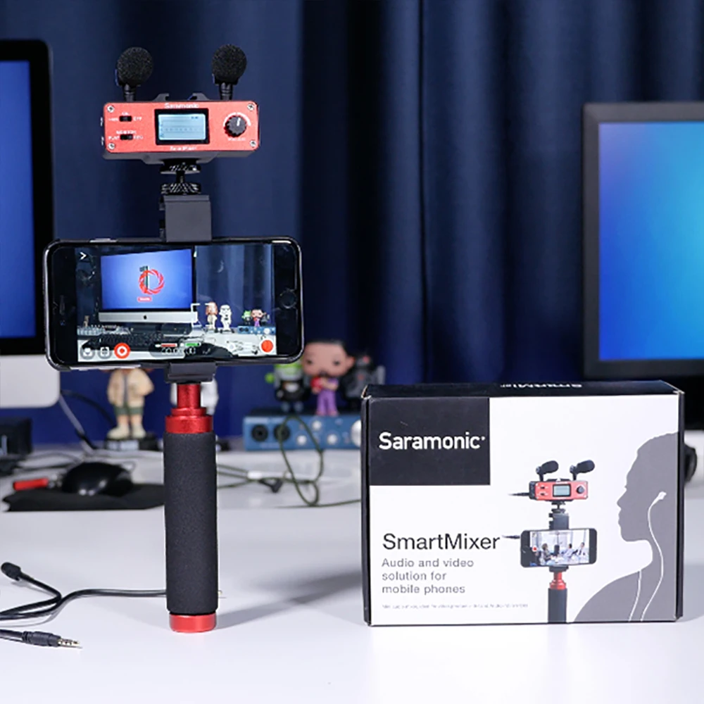 Saramonic SmartMixer портативная запись стерео микрофон аудио Миксер для смартфона voice