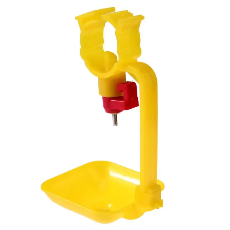 20pcs/set Poultry Hanging Cup Bird Rabbit Drinking Fountains Water Bowl Nipple Red Poultry Drinking Cup Farm Water-saving Tool