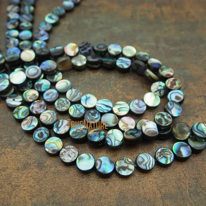 

Latest Beads Design Abalone Disk Spacers Round Column Beads Jewelry For DIY Making In 4-12 mm BE5541