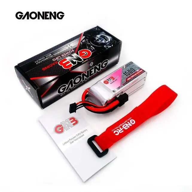 

GNB 1500MAH 4S 14.8V 130C lipo battery for FPV drones