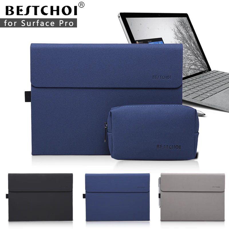 BESTCHOI New Tablet Sleeve Bag for Microsoft Surface Pro 5 4 Case