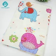 50*160 см/шт. Киты слон набивной хлопок ткань для текстиль для детского постельного белья украшение комнаты шитье ручной работы Лоскутная Ткань