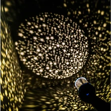Светодиодный звездный свет спать ночью проекционная лампа звездного неба с изображением луны и звезд, светодиодный ночник детский светильник на батарейках прикроватная лампа