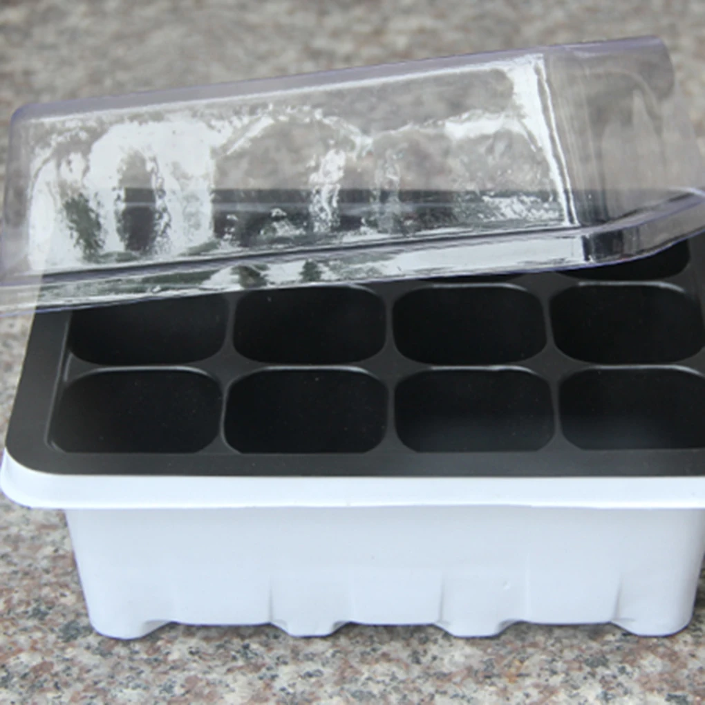 12 ячеек Seeding Box разведение трехсекционный набор размножение семян цветок