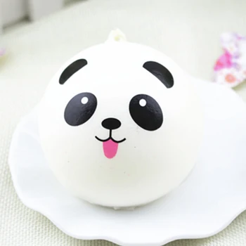 

4cm White Cute Cartoon Face Squishy Buns Panda Bag Key Mobile Phone Straps Pendant Bag Accessories New Arrival