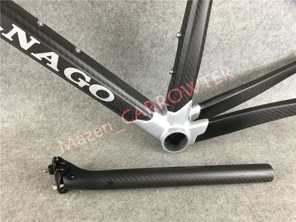 T1000 3K все матовые серебристо черные Colnago C60 карбоновые дорожные рамы для