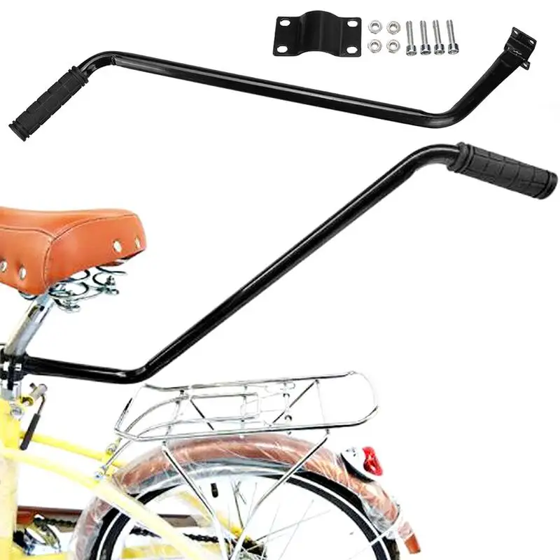 

Bike Trainer Bicycle Trainer Children Cycling Bike Safety Balance Push Bar Kids Learning Push Handle Bar Cycling Accessory
