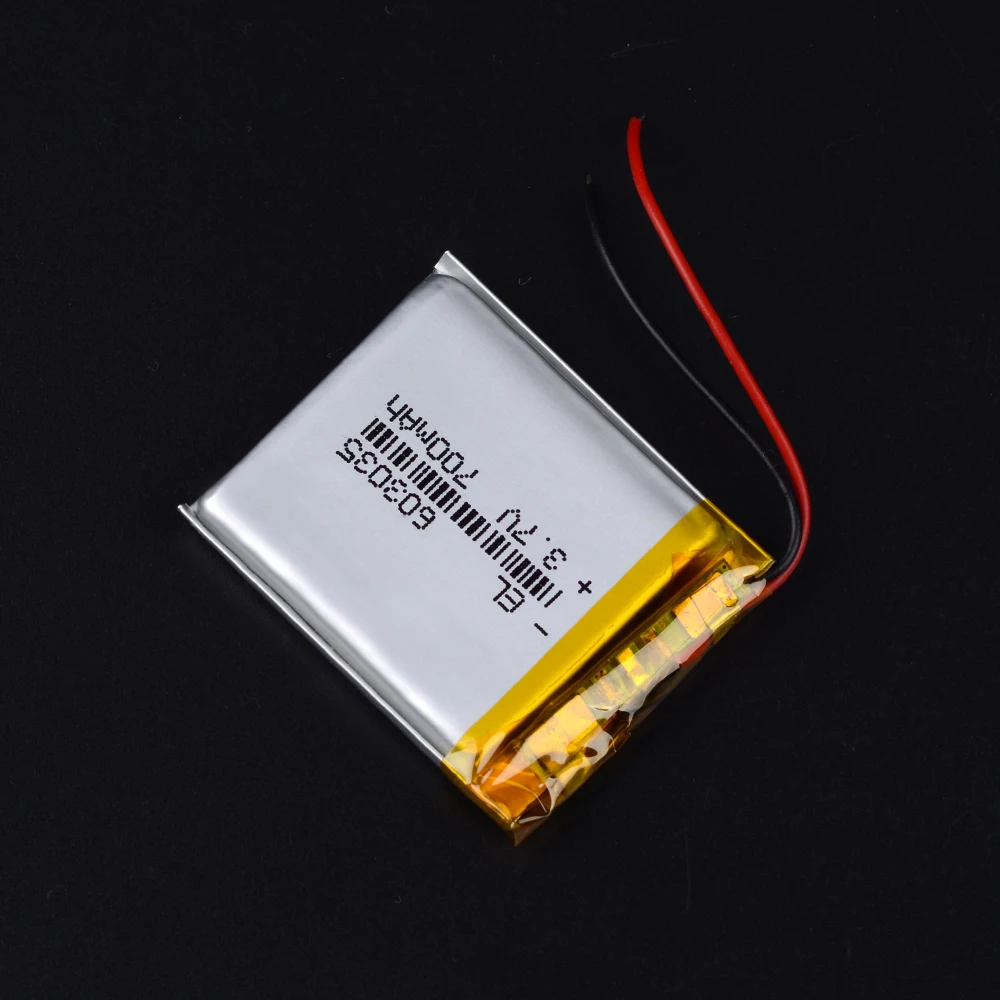 Аккумуляторная полимерная батарея 700 mah 3 7 V 603035 литий ионная для