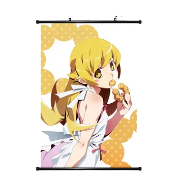 

Japan Anime Monogatari Bakemonogatari Hanamonogatari Oshino Shinobu & Senjougahara Hitagi Home Decor Wall Scroll Poster Pictures
