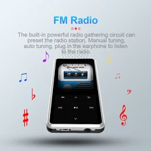 32 Гб Bluetooth MP3 плеер MP4 медиа магнитофон с fm-радио HIFI спортивные музыкальные колонки голосовая запись мини-плеер с микрофоном подарки