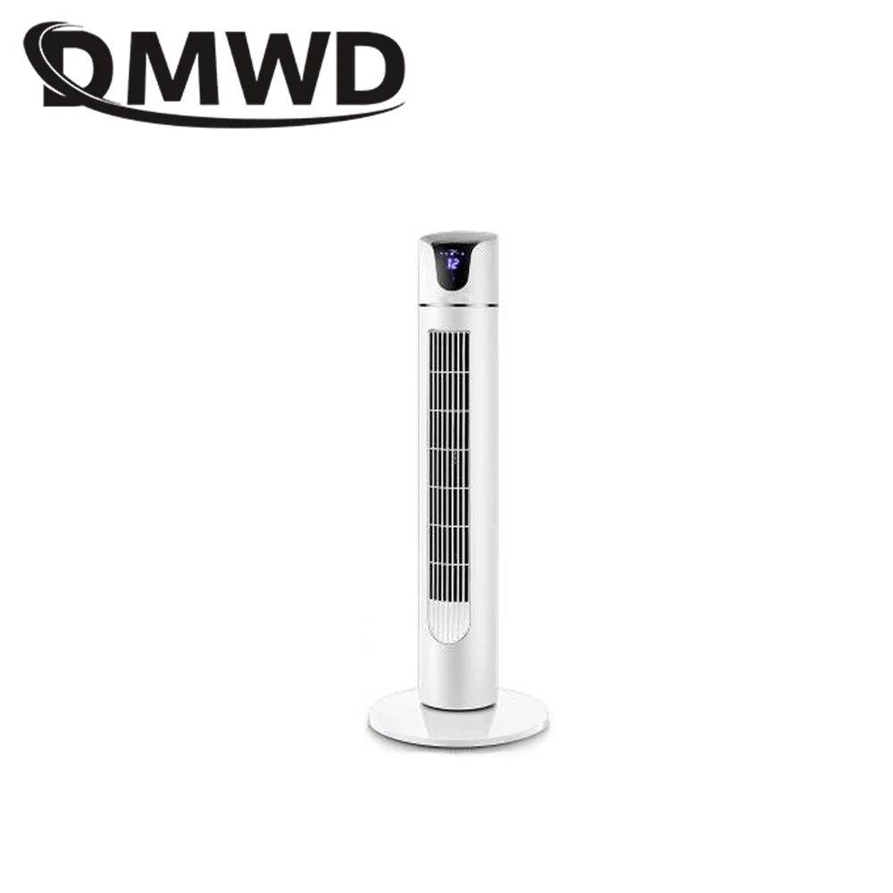 DMWD Электрический вентилятор охлаждения воздуха башня Тип Напольная подставка кулер Mute вертикальный Bladeless дистанционного таймер Кондиционер Вентилятор ЕС Plug