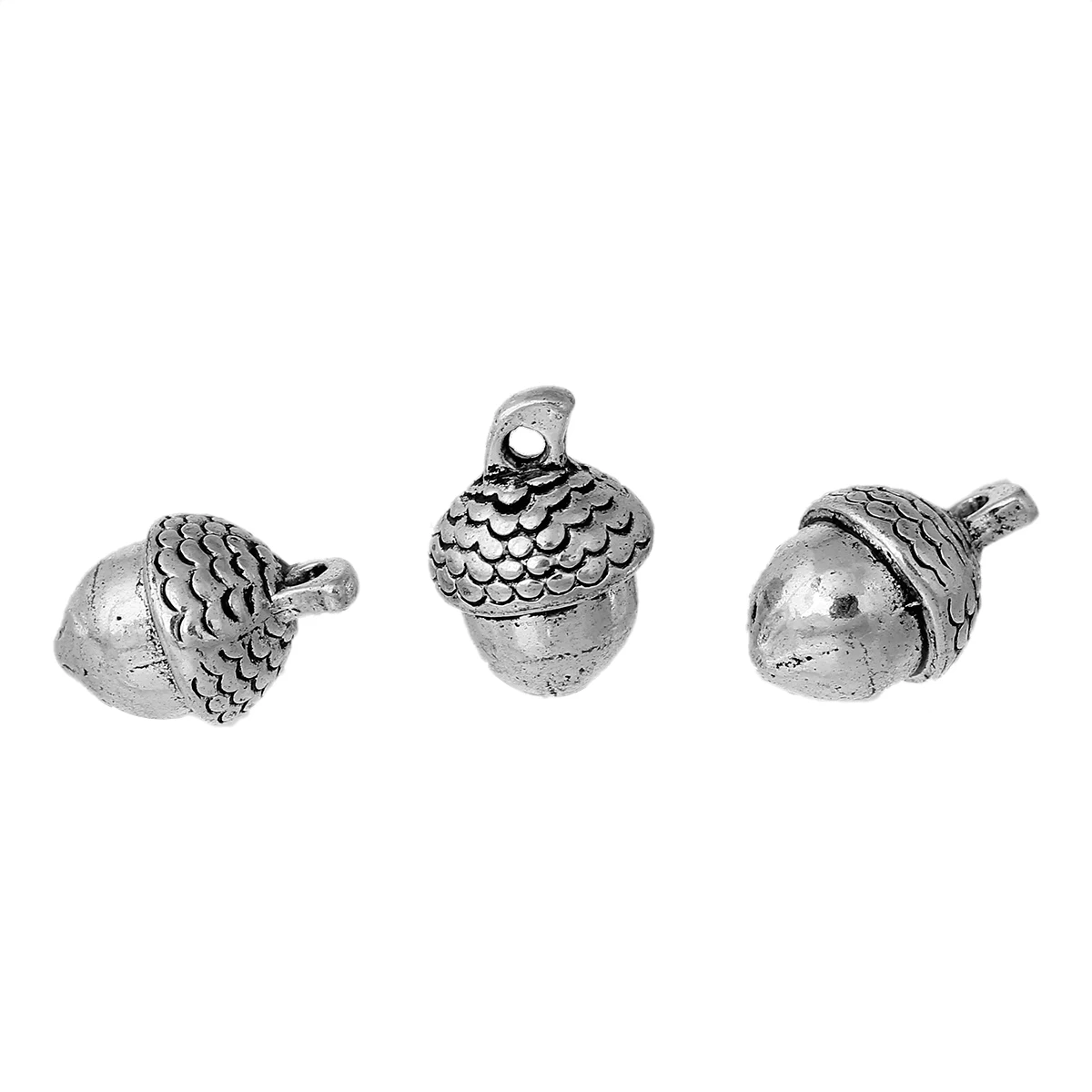 Doreenbeads амулет кулоны желудь серебряный цвет 15 мм (5/8 ") x 10 (3/8") 30 шт|silver acorns|pendant