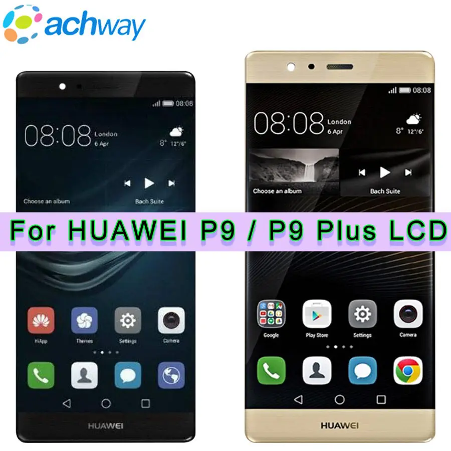 

Tested Huawei P9 LCD Display Touch Screen Digitizer Assembly For Huawei P9 Plus LCD With Frame EVA L09 L19 VIE L09 L29 Screen