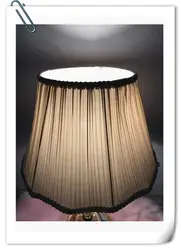 Бесплатная доставка крышка лампы сплошной цвет ткань текстильная модные декоративные E27 абажур для настольной лампы для спальни