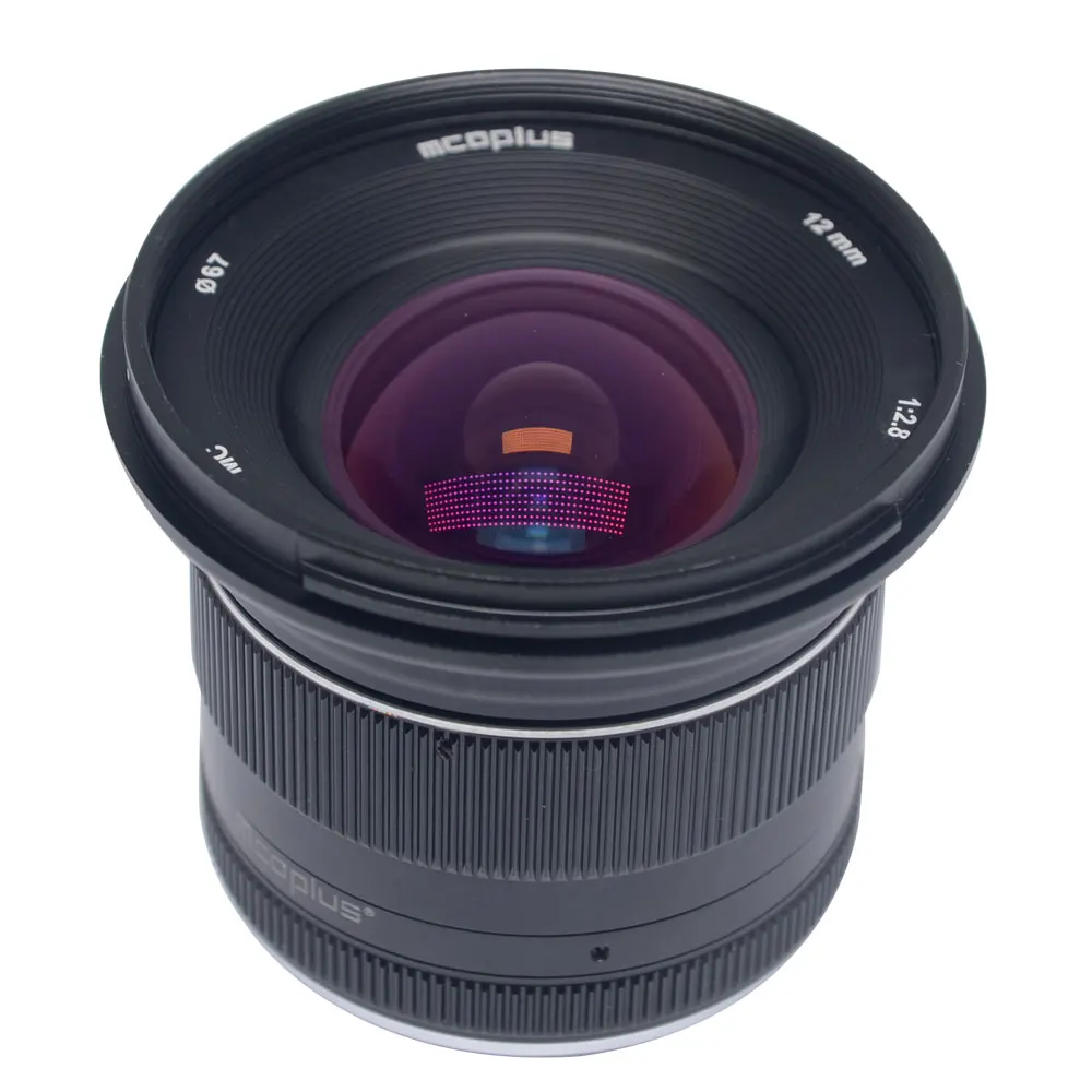 Mcoplus 12 мм f2.8 ультра широкоугольный объектив для Canon EF-M Fuji FX M43 E-mount APS-C беззеркальных камер A6500 A6300 XT2 объектив