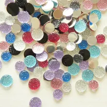 700 шт круглые блестящие резиновые, акриловые камни из горного хрусталя-Разные цвета 10-12 мм