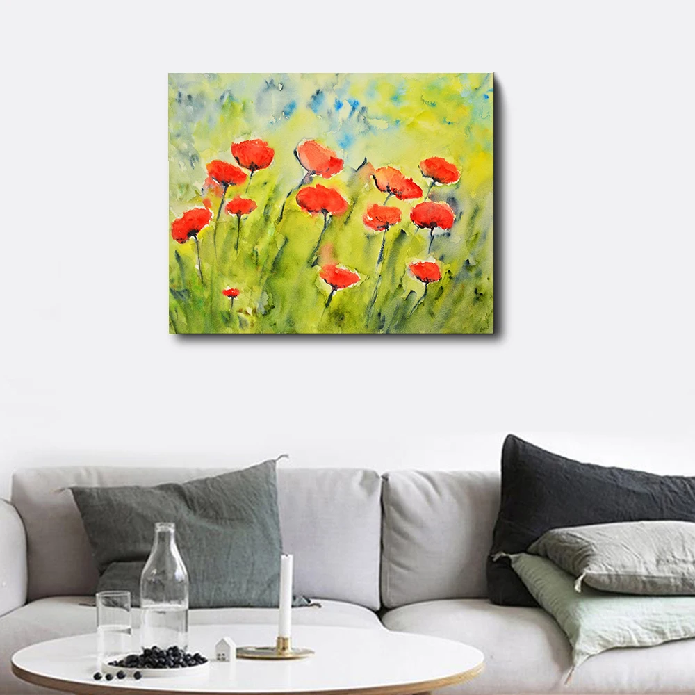 

Abstract Wall Art Canvas Painting Calligraphy Art Flowers Posters and Prints Watercolor Pictures For Living Room Home Decor