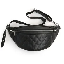 Мужские повседневные Поясные Сумки из искусственной кожи, винтажная цепочка, поясная сумка в клетку, женские сумки через плечо, сумка-пояс для телефона