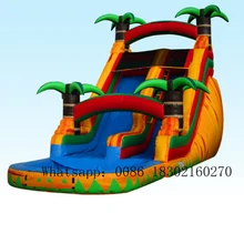 PVC inflatable water slide commercial inflatable slides bouncer with inflatable slide  for kids slide