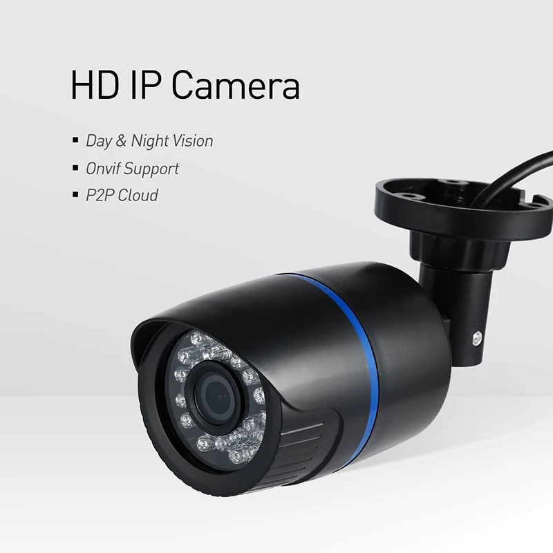 12 V/48 V PoE 1080P цилиндрическая IP камера 2.0MP 24LED IR Водонепроницаемая наружная камера безопасности ONVIF ночного видения P2P IP CCTV Камера