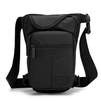 

High Quality Nylon Men Thigh Drop Leg Bag Travel Shoulder Messenger Cross Body Bags Motorcycle Riding Hip Belt Waist Fanny Pack