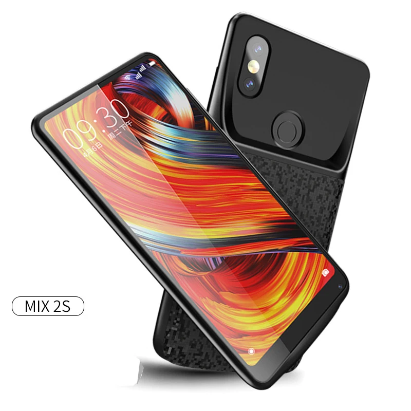 Для Xiaomi mi Mix 2S Чехол для аккумулятора Тонкий Силиконовый противоударный аккумулятор зарядное устройство задняя крышка mi x2s power Bank чехол зарядный чехол