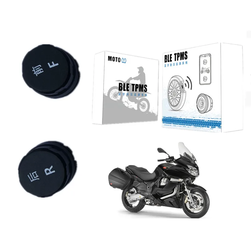 New MOTO TPMS Tire Pressure Monitoring System For Motorcycle Bluetooth 4.0 With 2 External Sensors For IOS / Android motocare