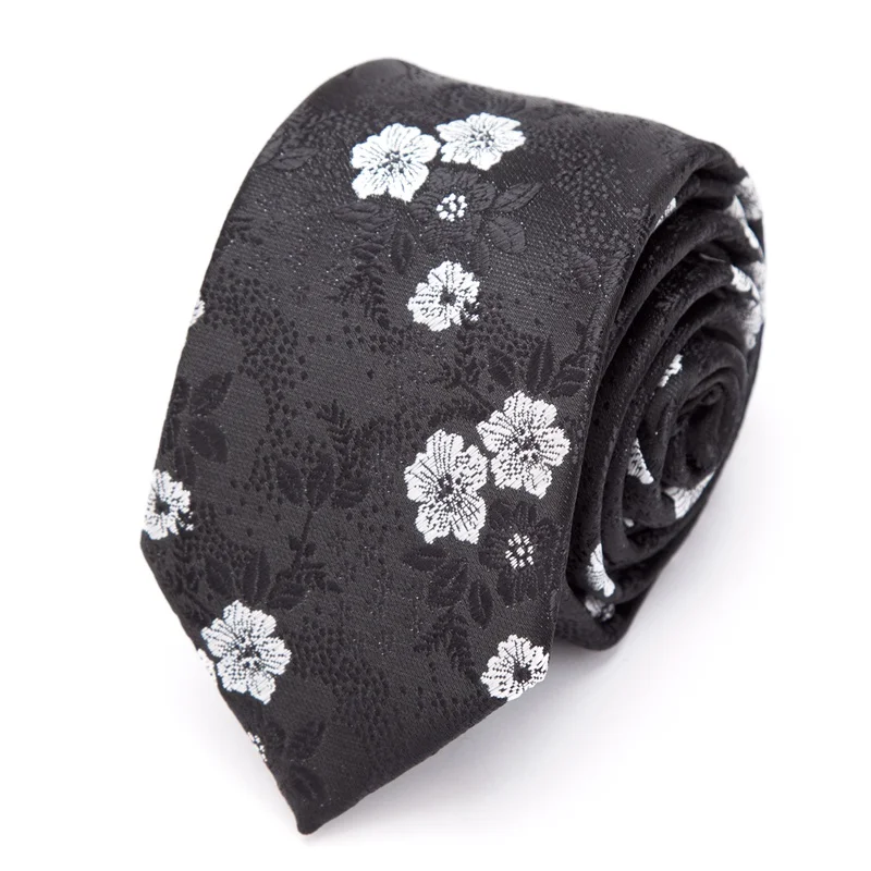 Мужской модный жаккардовый галстук Цветочные Галстуки из полиэстера для мужчин s обтягивающий Повседневный галстук-бабочка для свадьбы подарок рубашка с галстуком Аксессуары для галстуков - Цвет: YJ-24-L15