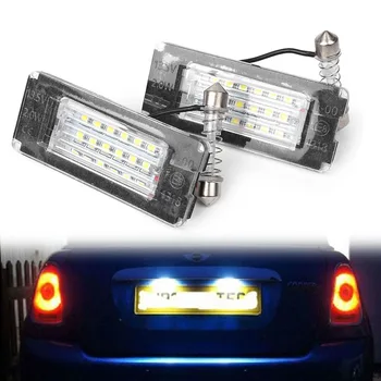 

For MKII MINI 2006-2014 Auto Accessories CE Cooper R56 R57 R58 R59 Car LED license Number Plate Light Lamp Lighting Indicators