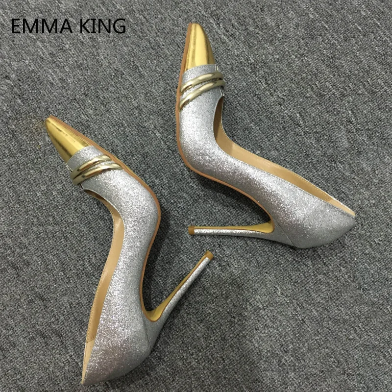 Dedo Leopardo as De Mujer Fiesta Sexy Bombas Picture Vestido Brillante Zapatos Tacones Gladiador Alto As Plata Baja Picture Estampado Tacón pq0wp84r