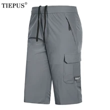 TIEPUS мужские летние шорты быстросохнущие дышащие повседневные шорты больших размеров L~ 5XL, 6XL, 7XL, 8XL рабочие мужские шорты