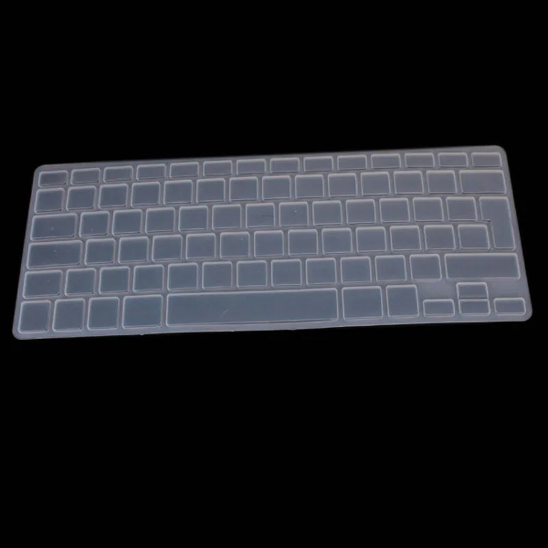 ЕС Версия силиконовая русская клавиатура наклейки защитная крышка для MacBook Air 1" /13" 1" Pro/retina - Цвет: transparent