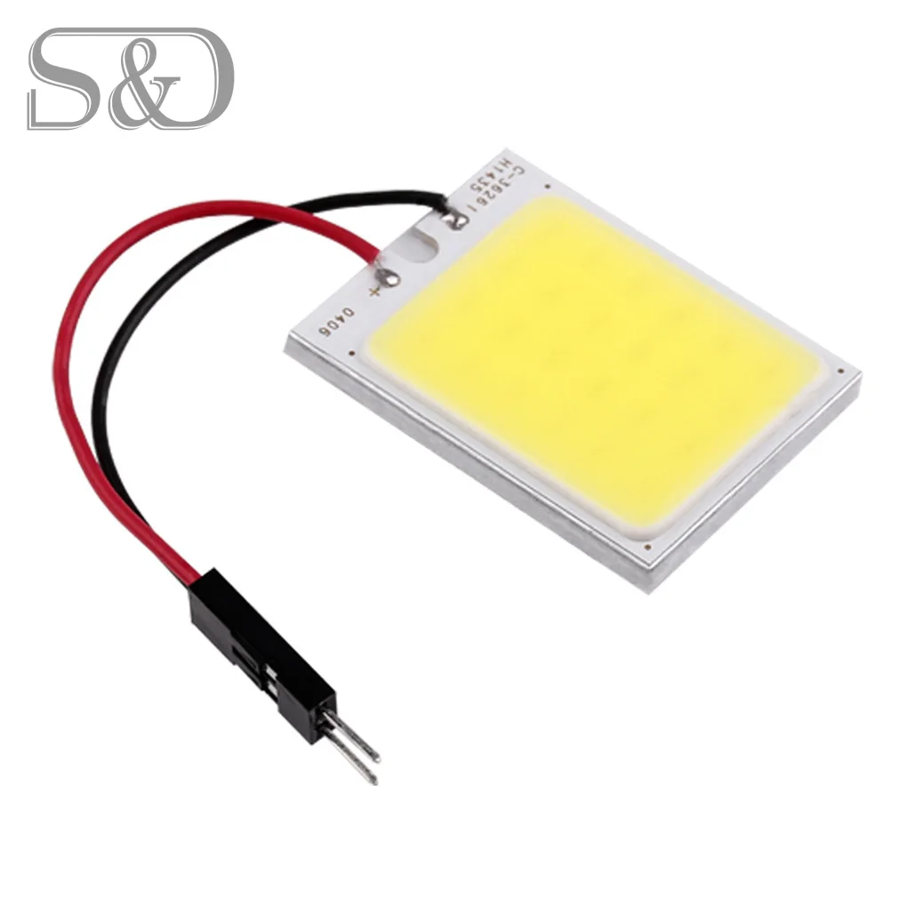 Светодиодсветильник лампа для салона автомобиля 24 COB T10 Festoon Dome Adapter W5W C5W