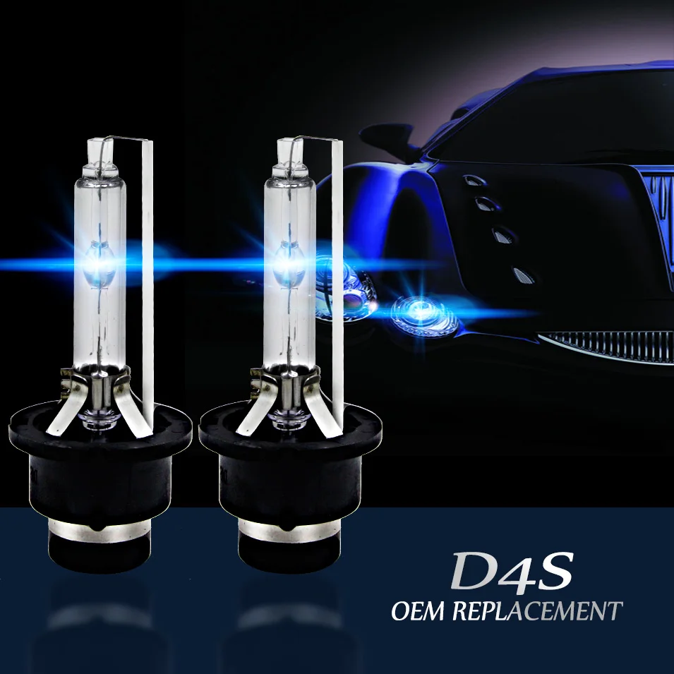 

CARCTR 2 PCS Car Headlight Xenon Headlamp HID D4S 35W 4300K 5000K 6000K 8000K 10000K 12000K 15000K Xenon Bulb Car Headlight Bulb