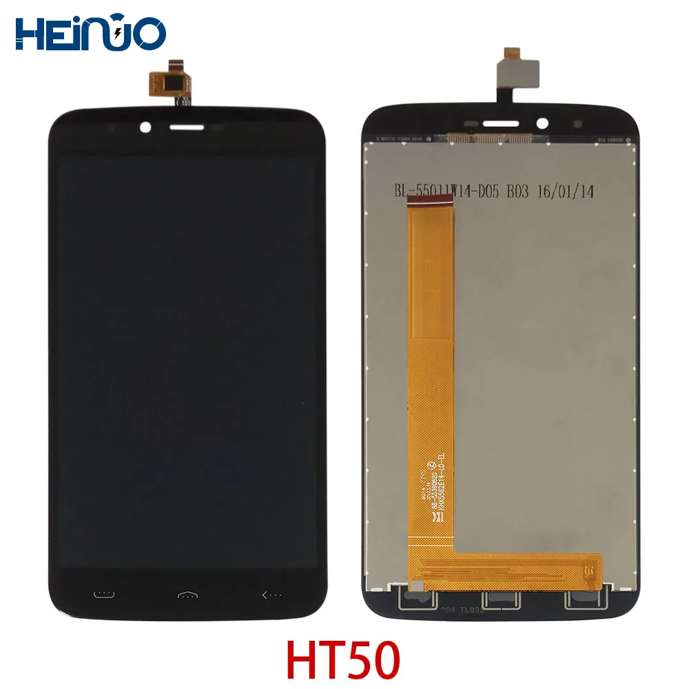 

5.5" 100% tested LCD For Homtom HT50 Display Touch Screen Digiziter Assembly HT50 LCD monitor glass sensor Pantalla Replacement