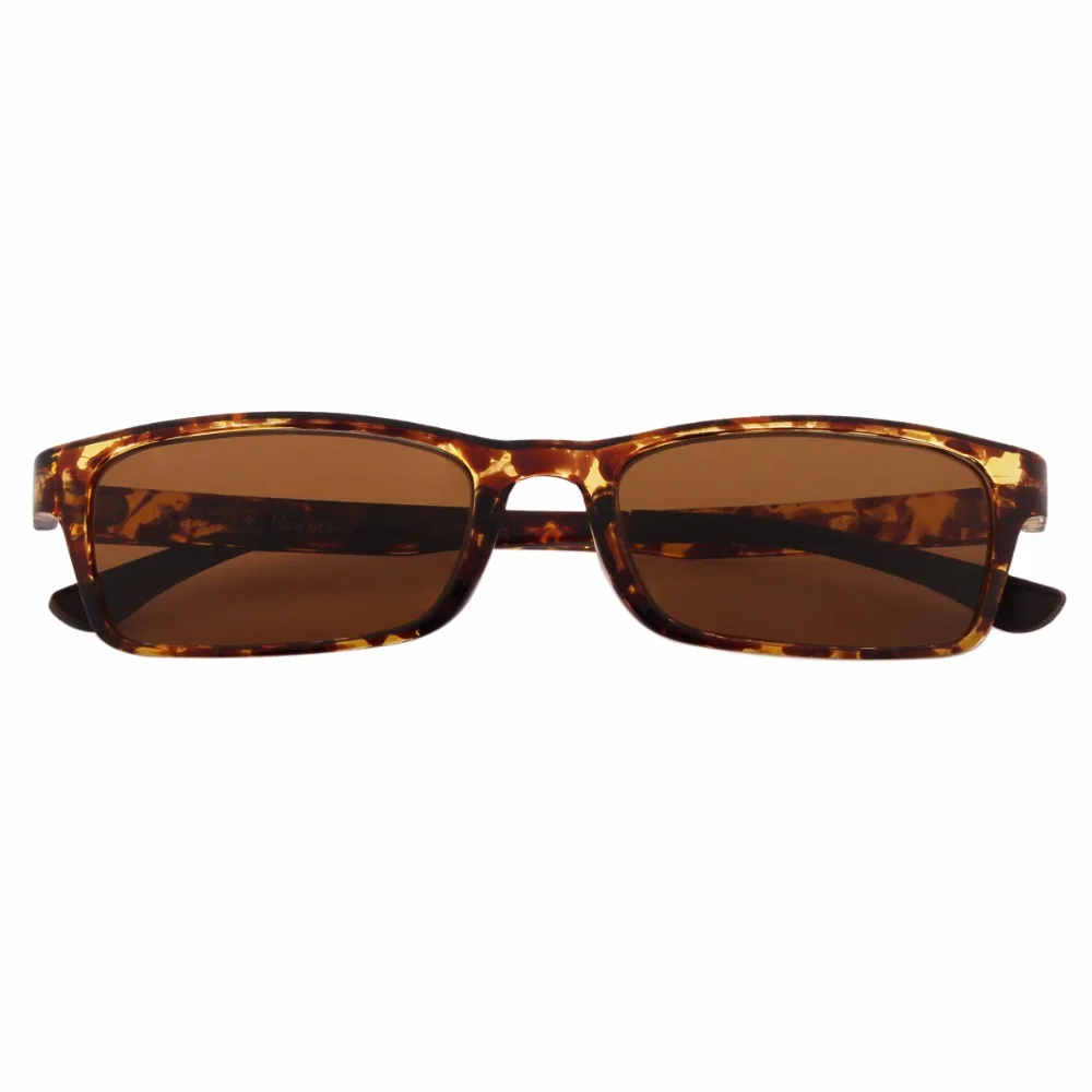 

1x Tinted Brown Polarized Mens Womens Tortoise Frames Distance Myopia -0.5 to -6.0 Spectacles Shortsighted Eyewear Sunglasses
